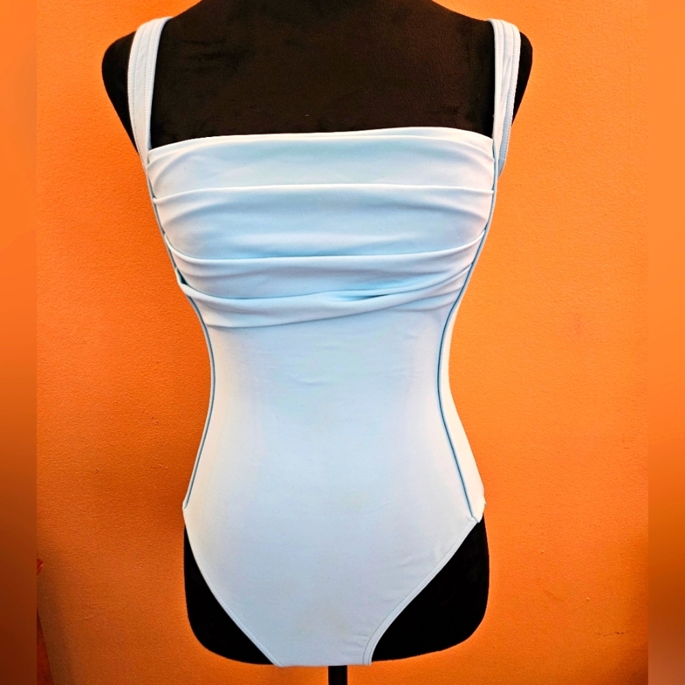 Calvin Klein Sky Blue One Piece Swimwear